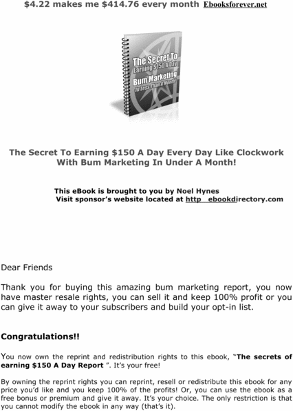 Product picture How to Earning $150 A Day