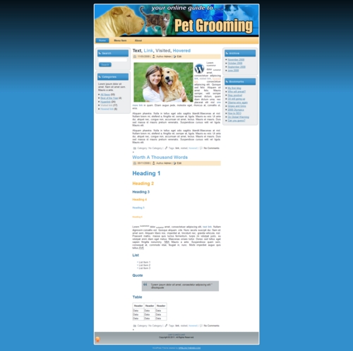Product picture Pet Grooming Templates 